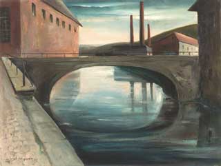 Will Küper, Landschaft mit Brücke