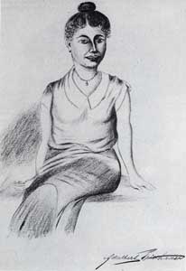 Porträt einer sitzenden Frau (Die Gattin Trillhaase)